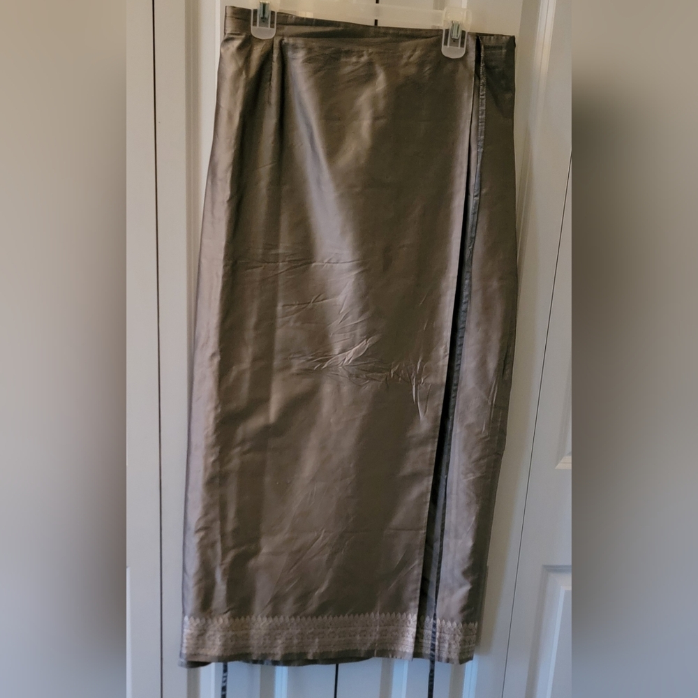 Liz Clairborne Collections Silk Maxi Wrap Skirt